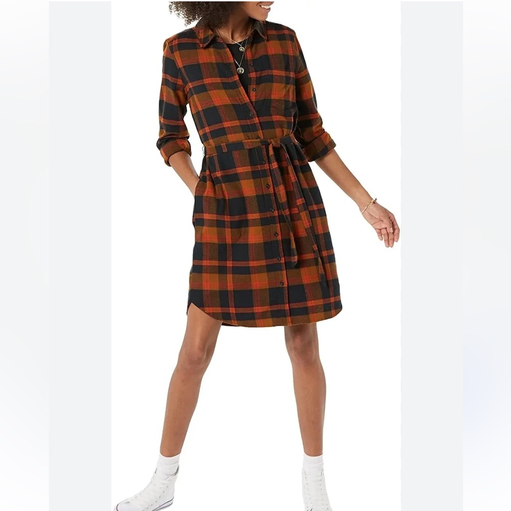 Goodthreads belted flannel shirtdress Women’s Size Extra Small